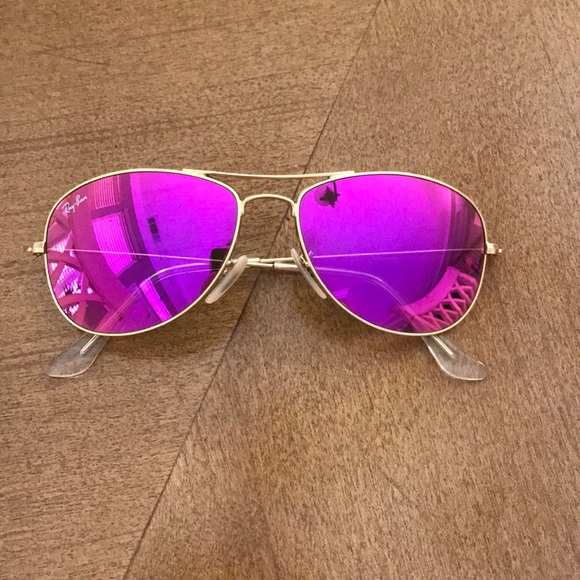 magenta flash ray bans